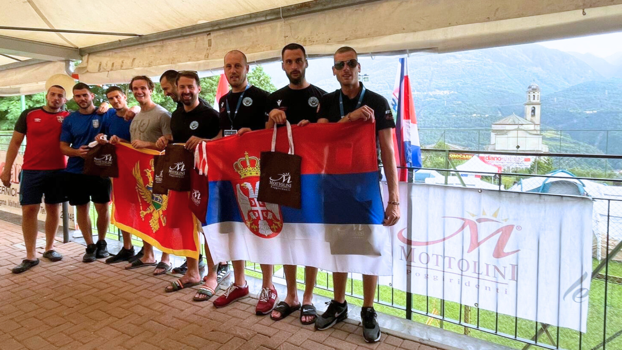 Mottolini and Le Rocce market support the Athletes' Camp at the Rafting World Championships